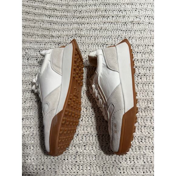 Sam Edelman Layla EM Sneakers Leather Women's Size 6.5 M EU 36.5 White Lace Up - Picture 4 of 10